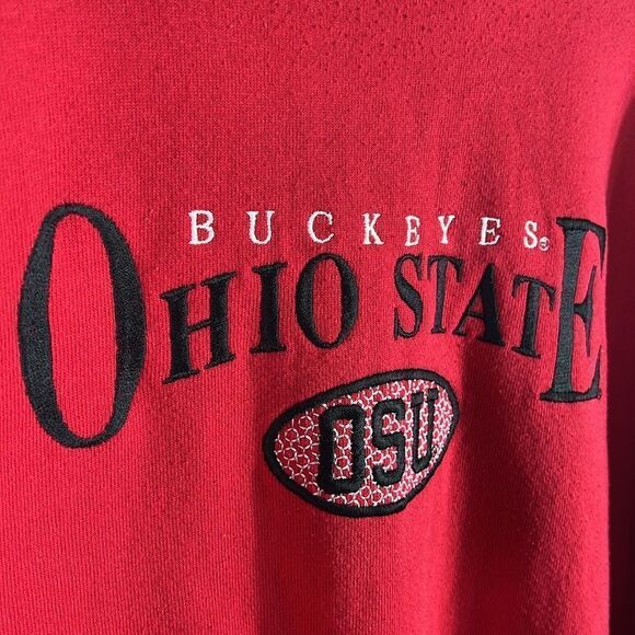 🏈 True Vintage OHIO STATE BUCKEYES Embroidered Crewneck Sweatshirt Sz XL - EUC - Picture 4 of 8